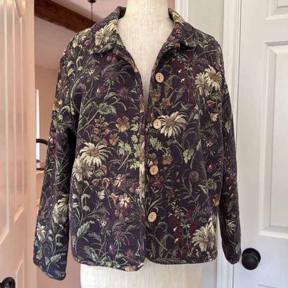 Vintage Daisy print tapestry jacket - Picture 1 of 8